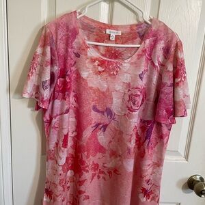 Floral design shirt